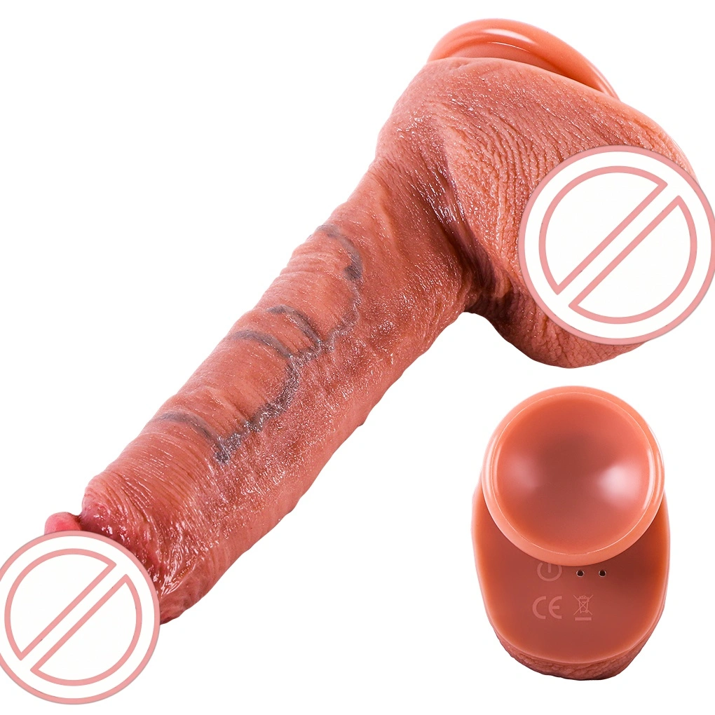 Ympäristöystävällinen kaksifunktioinen pehmeä seksuaalinen dildo, ihmisen kehon mekaniikan mukainen suunnittelu, todellinen ja todellinen, 100% vesivastaista, 480 g, naisen itsetyydytys aikuisten lelu BJD-E011