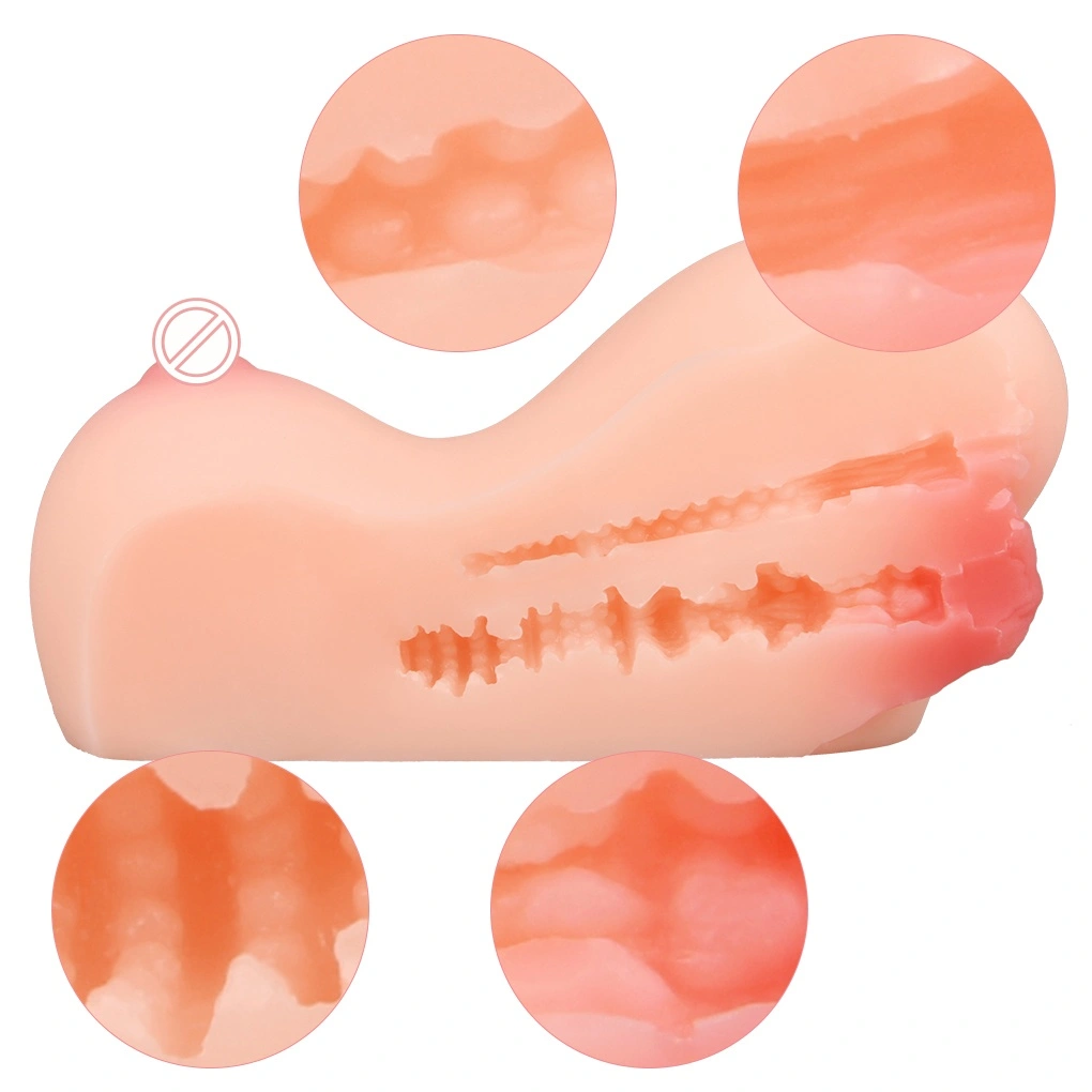Højkvalitets mandlig masturbationslegetøj med stor røv til voksne med dobbel kanal, super blød vibrerende vagina-BJD-F021-1