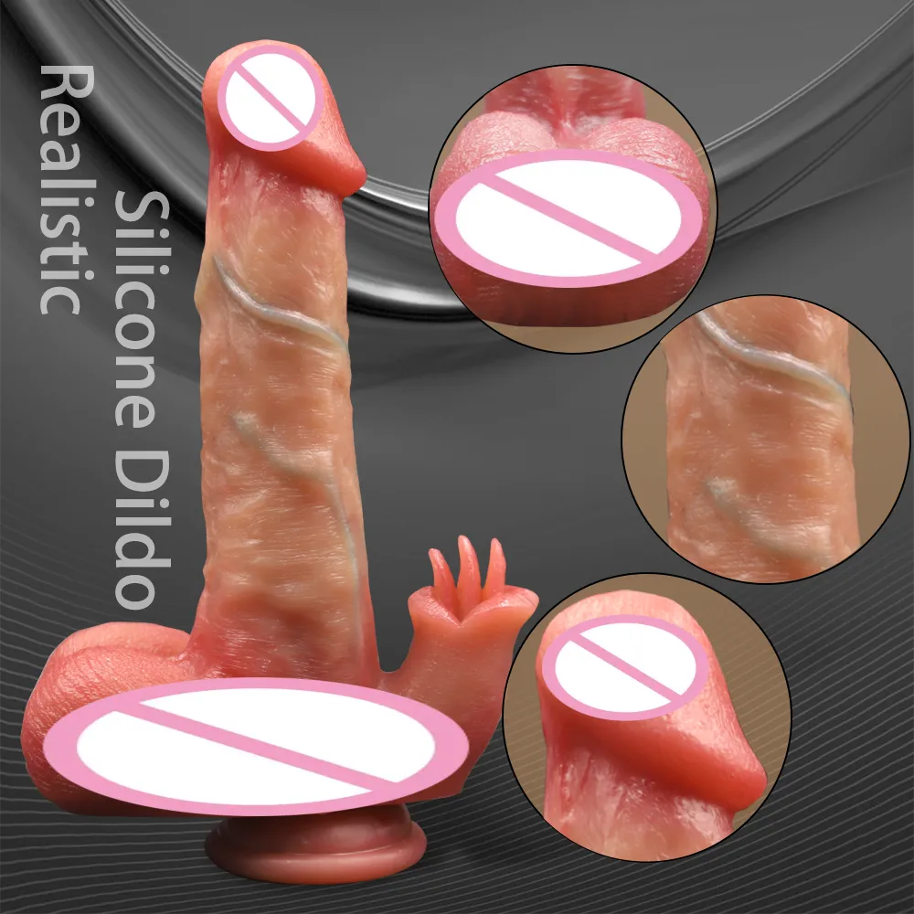Etäohjattava realistinen silikoni-dildo, venyvä ja heiluvainen pehmeä värähtelevän sukupuolilelu, joka on varustettu lämmityksellä, työntö-pullistus- ja pyörimisominaisuuksilla - LM-A323-2