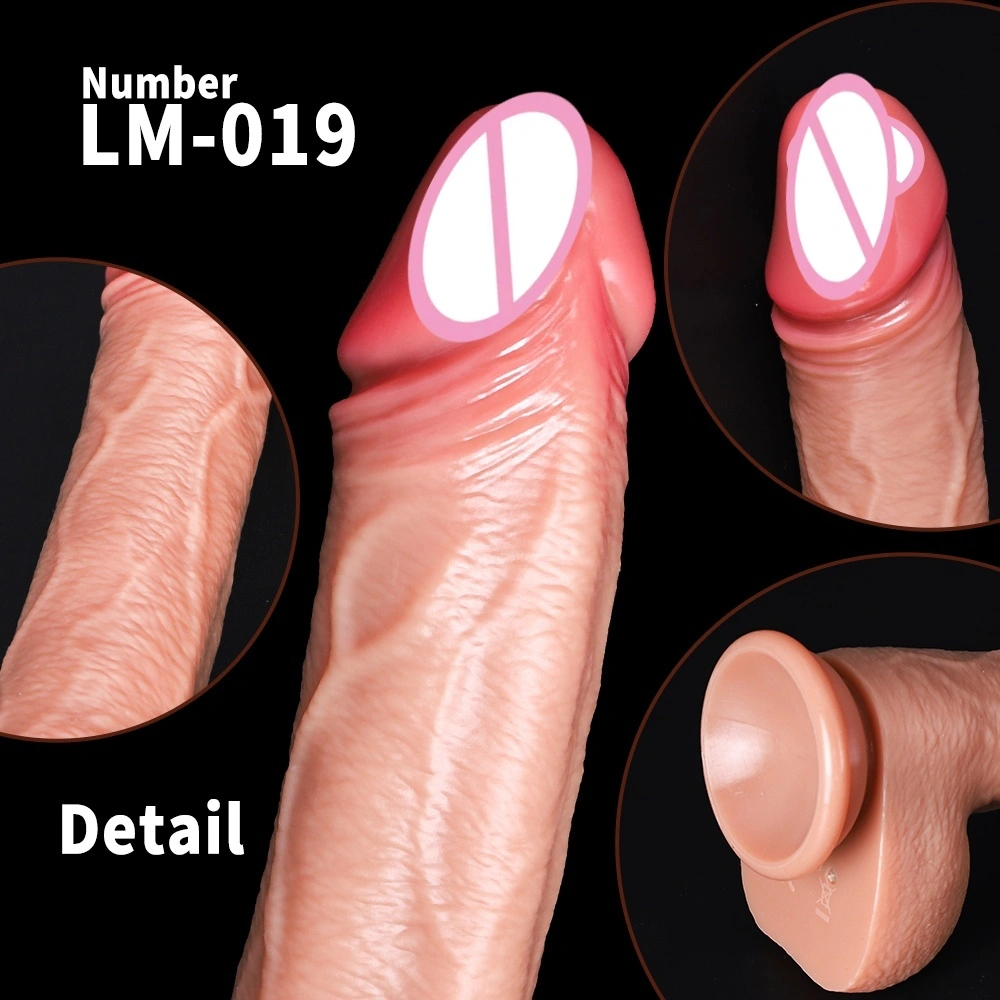 Stimulaattori, naisille tarkoitettu tekoinen penis, suuri dildoo, pehmeä vesitiivis ekologinen aikuisten todellinen seksilelu LM-A019-1