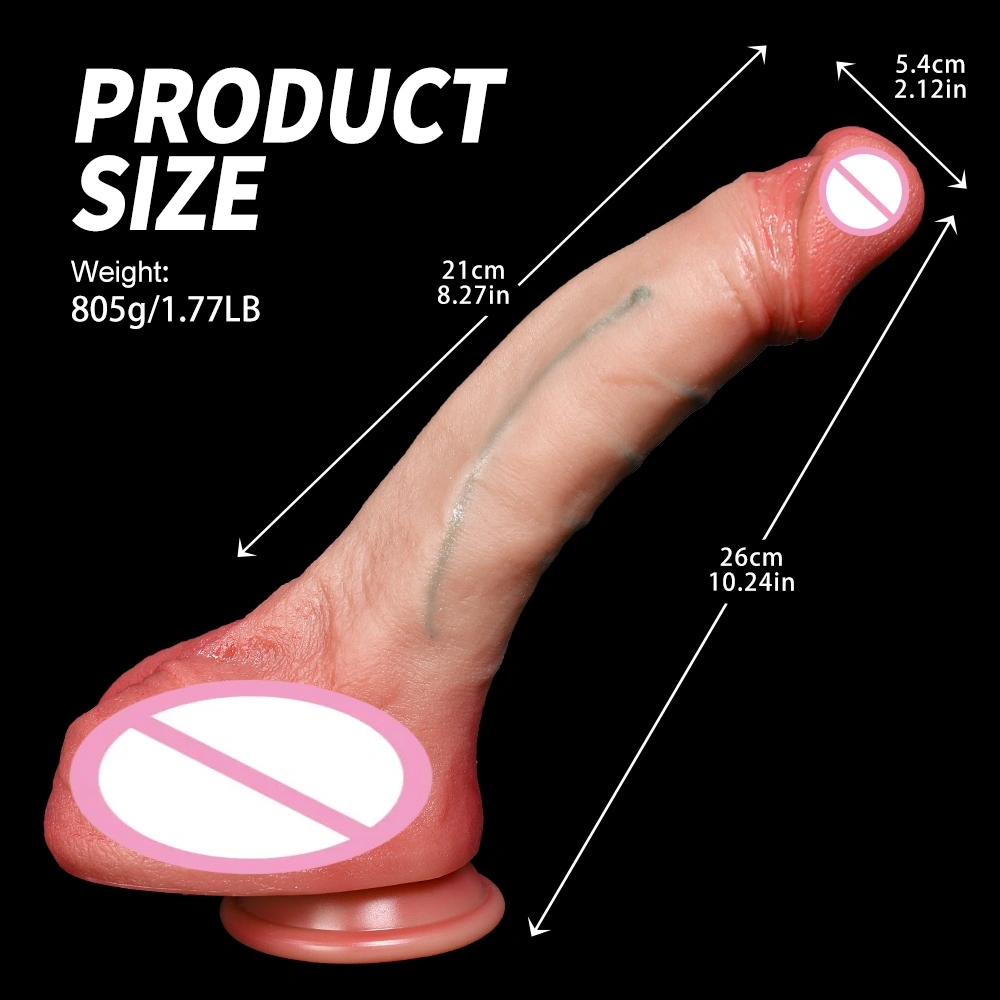 Suoraa myyntiä aikuisten hauskanpitoesineitä, silikoni-penis-dildo G-pisteen vaginaan käsikäyttöinen hieroinna- ja naisen itsetyydytyslaite, vesitiivis - LM-B319-1