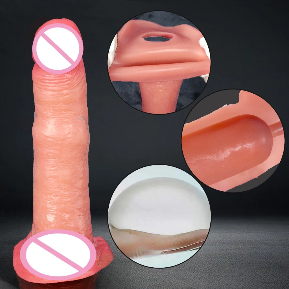 Hoogwaardig dames Romeinse keizer volwassen speelgoed siliconen dildo vibrator met afstandsbediening, gemaakt van siliconen LM-D813