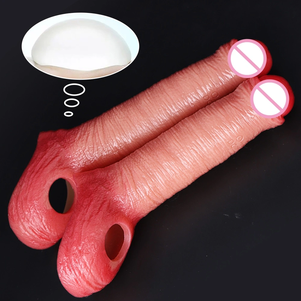 Realistische gesimuleerde dildo, echte huidtextuur, dikke vloeibare silica, met sterke zuignap, volwassen erotische producten, geschikt voor koppels LM-D812