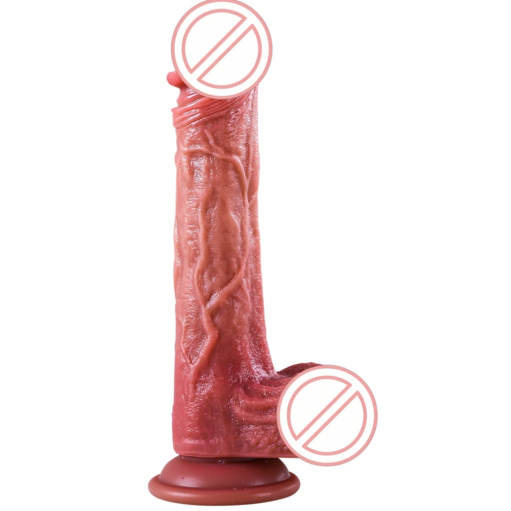 Liquidi silikoni-todellinen dildovibraattori naisten seksilelu etäohjattava vibroiva dildostimulaattori seksilelu -BJD-E003-J