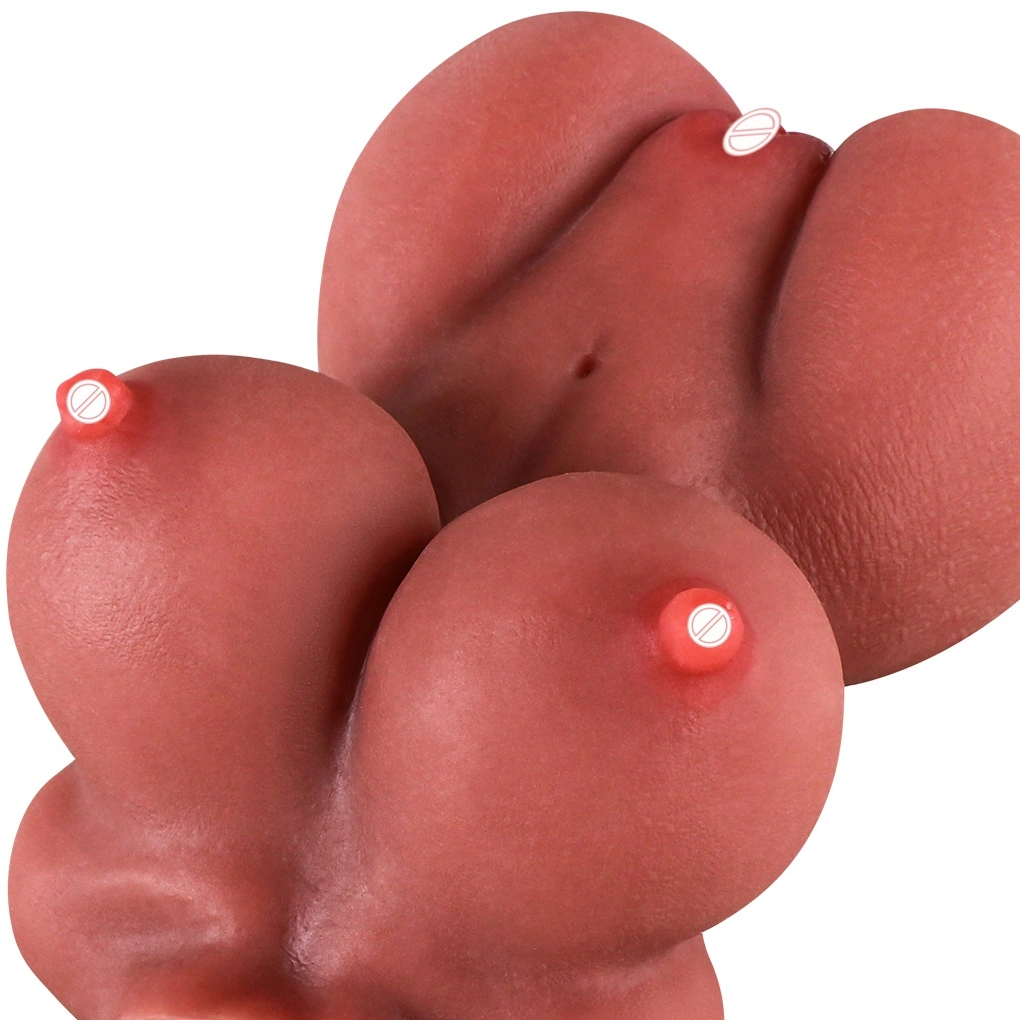 HXR todellinen TPE-vaginaalisukupuolinen nukke, suuri perse puolikas design, ruskea iho, 100 cm, vesitiivis, sopii miehille itsetyydyttämiseen-BJD-A003-2