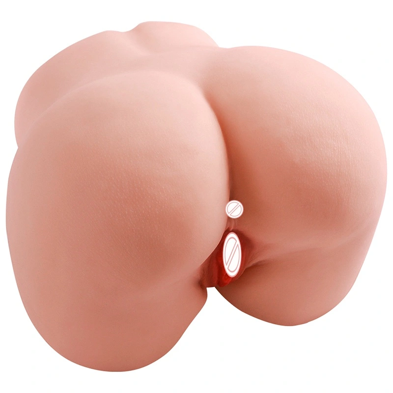 Piede di silicone solido bianco e idrorepellente, doll corporea con glutei grandi, doll逼真 con vagina e ano, masturbatore maschile Sex-BJD-F056