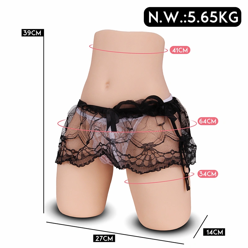 Realistisk halvkrops voksen情趣 legetøj, til mandlig masturbation, model med stor røv og vagina, TPE-materiale, 100% vandtæt, BJD-F060