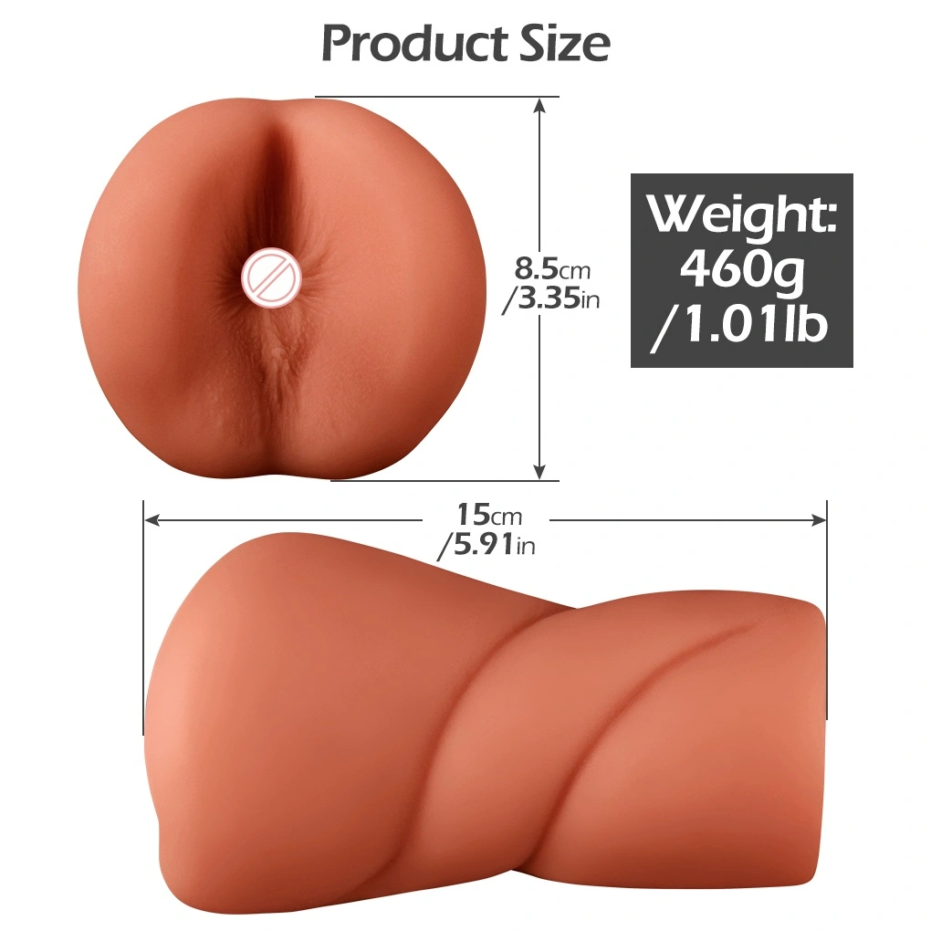 Cupoide aereo, modello inverso di vagina e glutei, dispositivo orale, giocattolo sessuale maschile per masturbazione, masturbatore vaginale, 100% impermeabile HXR-BJD-B018-2