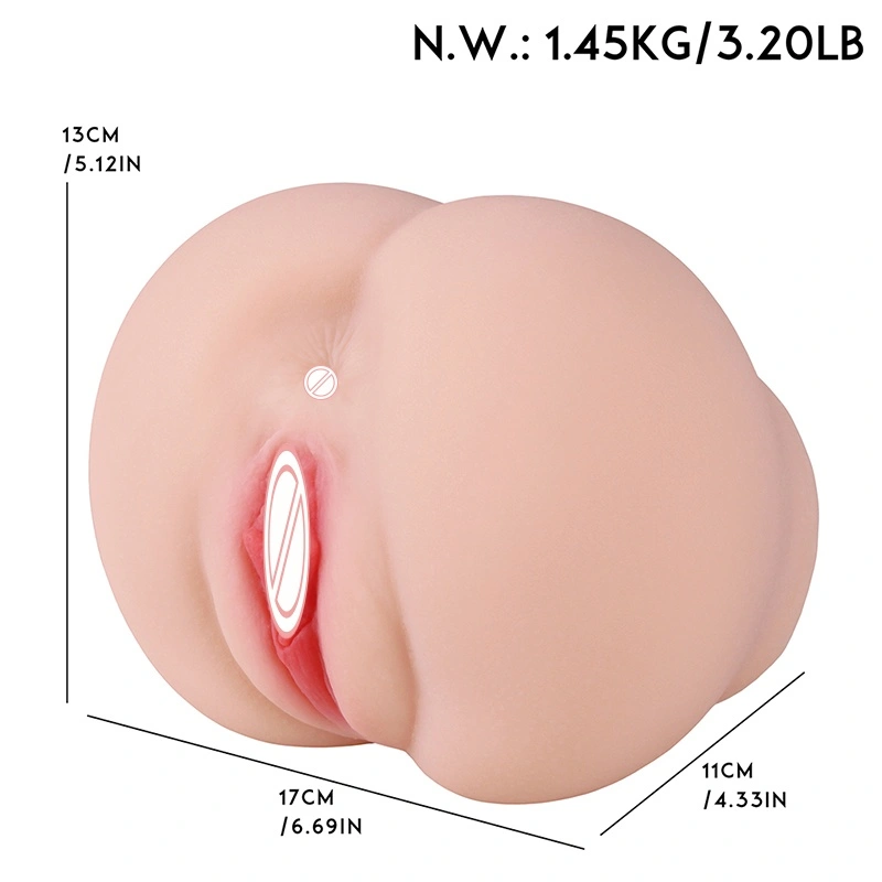 HXR Hård Silikon Hvid Hud Vandtæt 100 cm Ikke-opblåsbar Stor Røv Hovedløs Krop Sex Dukke Realistisk Realistisk Vagina Anus Mandlig Sex Dukke