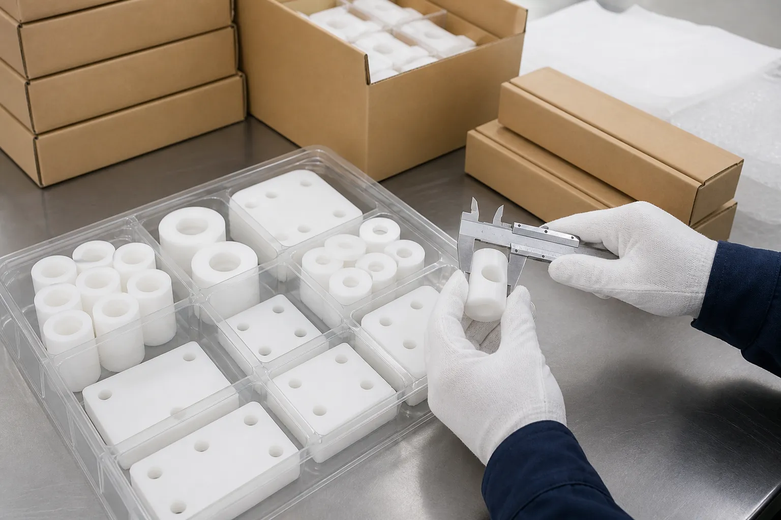 Custom PTFE Bearings & Slide Plates | Low-Friction Fluoropolymer Bushings