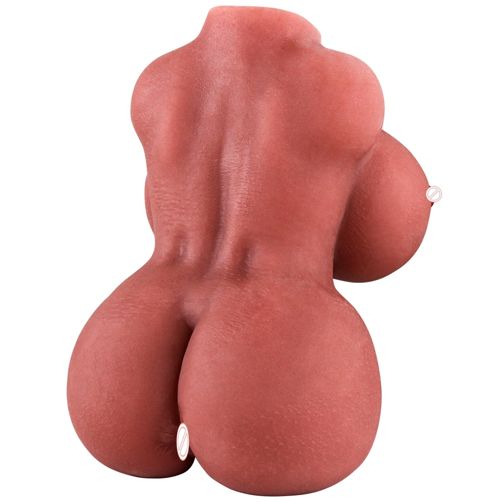 HXR todellinen TPE-vaginaalisukupuolinen nukke, suuri perse puolikas design, ruskea iho, 100 cm, vesitiivis, sopii miehille itsetyydyttämiseen-BJD-A003-2
