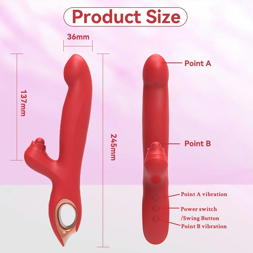 Wenma Rose naisten vibrattori 10/5 taajuus USB magneettilataus vedenpitävä stimulaatiohierojaputki aikuisten leluja tukku