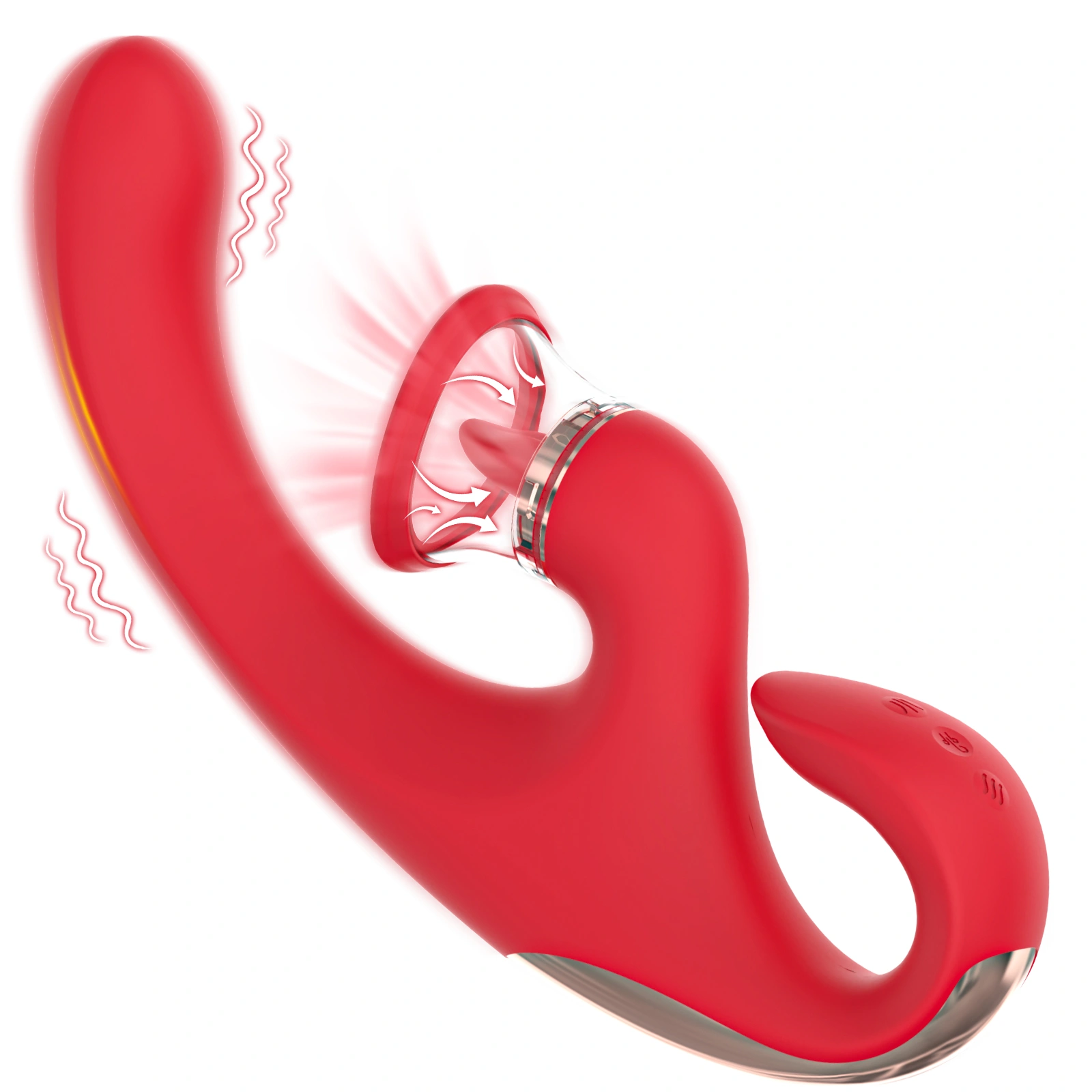 Wholesale Dual-motor Silicone Clitoral Vibrator S-H025