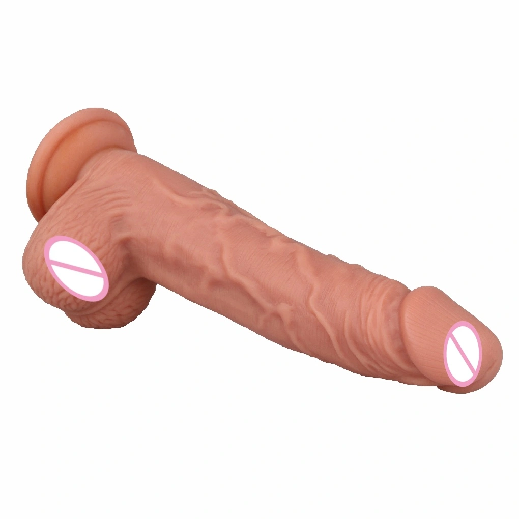 Realistische siliciumneuspenis met handvat vibrator 100% waterdicht HXR - merk vrouwelijk masturbatief sexspeelgoed India BJD - E021 - J