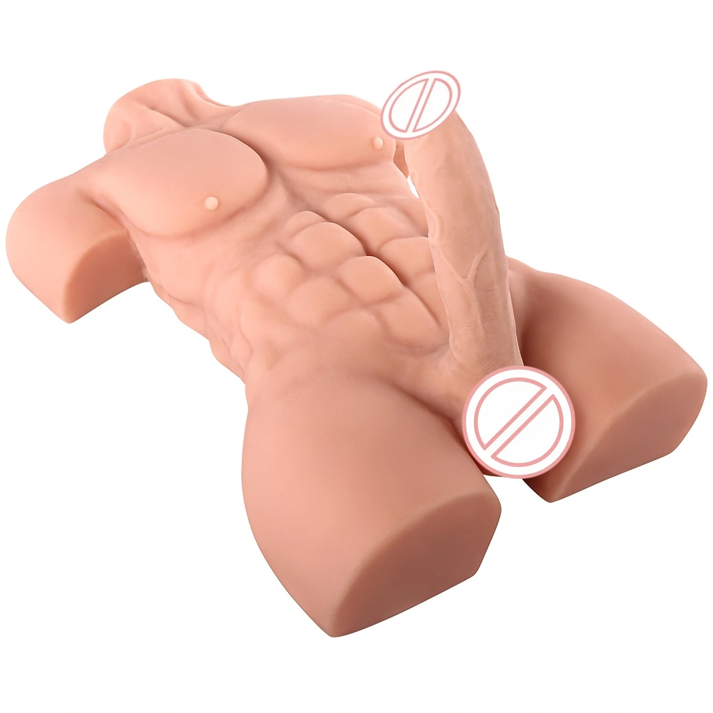 Realistische transgender torso-seksdoll - siliconen lichaam, grote borsten, ingebouwde penis, voor koppels HXR-BJD-D014