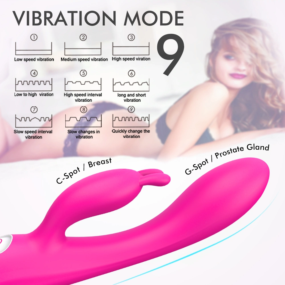 HXR Naisille seksikäs vibratoorinen G-pisteen ja klitoriksen massaaattori vesitiivis ruokalaatuinen silikoni dildoaautomaattori S-S103
