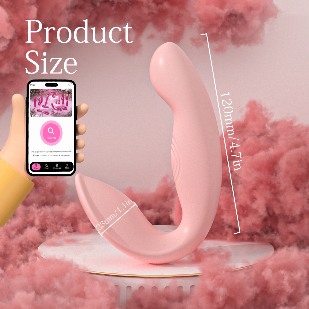 Vibrador de silicone recarregável com ponto G e estimulação clitóris, massagem vibratória dupla para mulheres S-S581-3