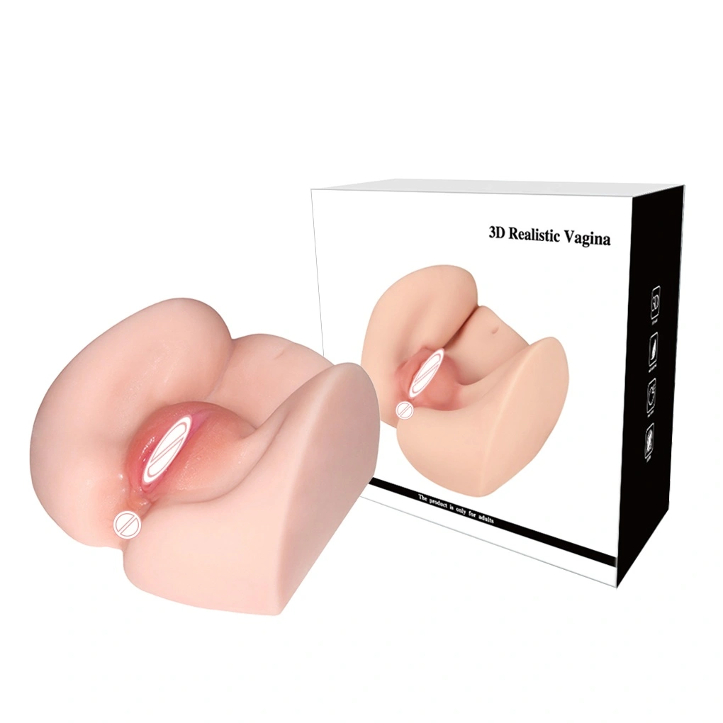Voksne legetøj, realistisk hud stor analklug, realistisk 3D silikone stor røv, egnet til mandlig anus, vagina og skede-BJD-F036