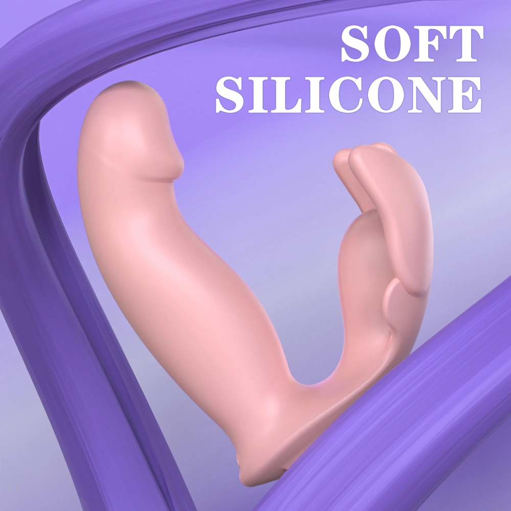 Opladenbare siliconen dildo G-spot clitoris massager dubbele vibrerende massager voor vrouwen S-S605