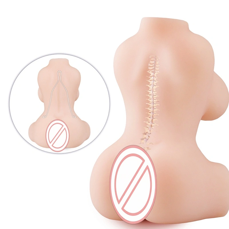Høj kvalitet vandtæt fysisk halvkrop krop med stor vagina, røv og bryster, mandlig sexdukke, helkrop kærlighedsvibrator BJD-A037