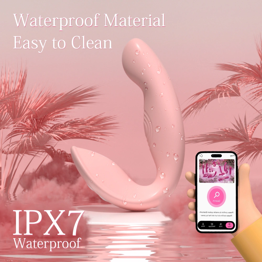 Vibrador de silicone recarregável com ponto G e estimulação clitóris, massagem vibratória dupla para mulheres S-S581-3