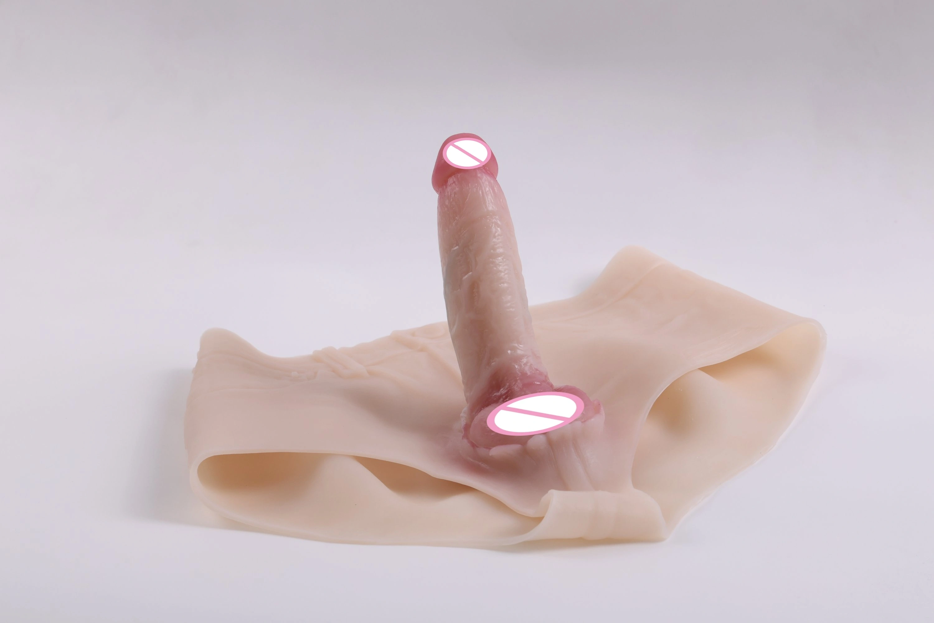 Tyhjäkihlottaja-dildo aikuinen naisten itsetyydyttämiseksi seksilelu silikoni todellinen vyötyyppi suuri dildo hetero ja lesbo YSR-A04-W