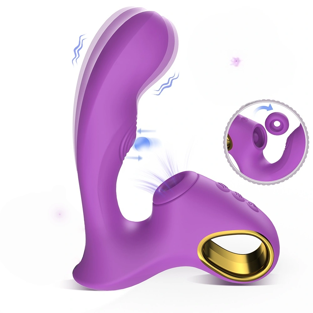 HXR klitorisstimulaattori kaksimoottorinen IPX7 vesitiivis silikoni-dildo-vibraattori naisille S-S628