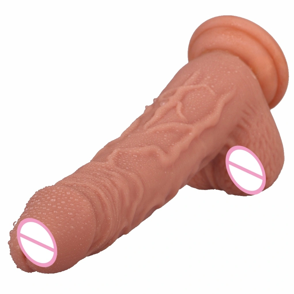 Realistische siliciumneuspenis met handvat vibrator 100% waterdicht HXR - merk vrouwelijk masturbatief sexspeelgoed India BJD - E021 - J
