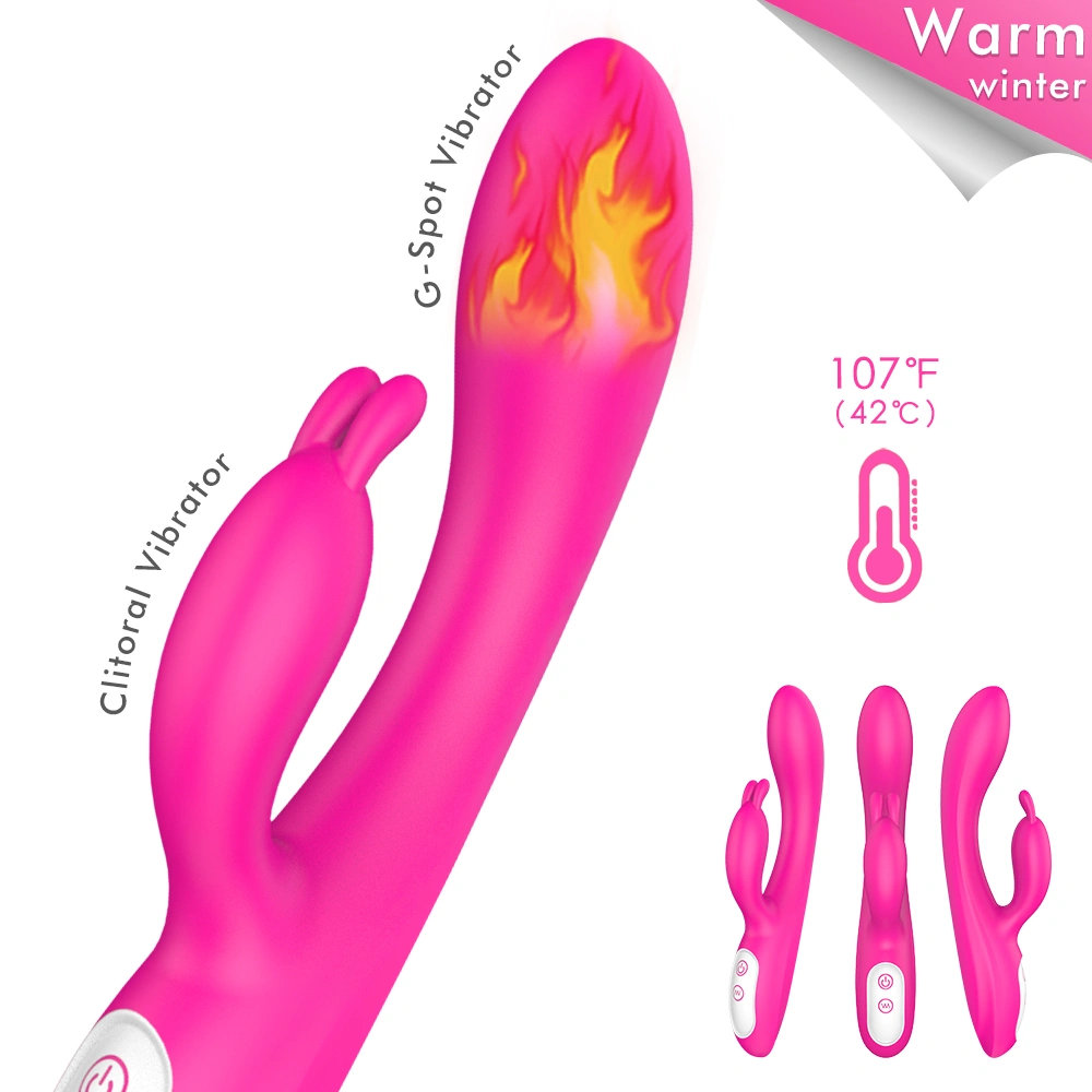 HXR Naisille seksikäs vibratoorinen G-pisteen ja klitoriksen massaaattori vesitiivis ruokalaatuinen silikoni dildoaautomaattori S-S103