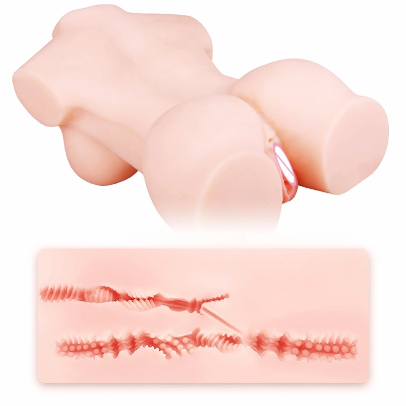 Realistisk simuleret TPE voksen情趣pige ikke opfyldt mandlig pige stor bryst halvkrop model 100 cm hudfarve BJD-A031-J