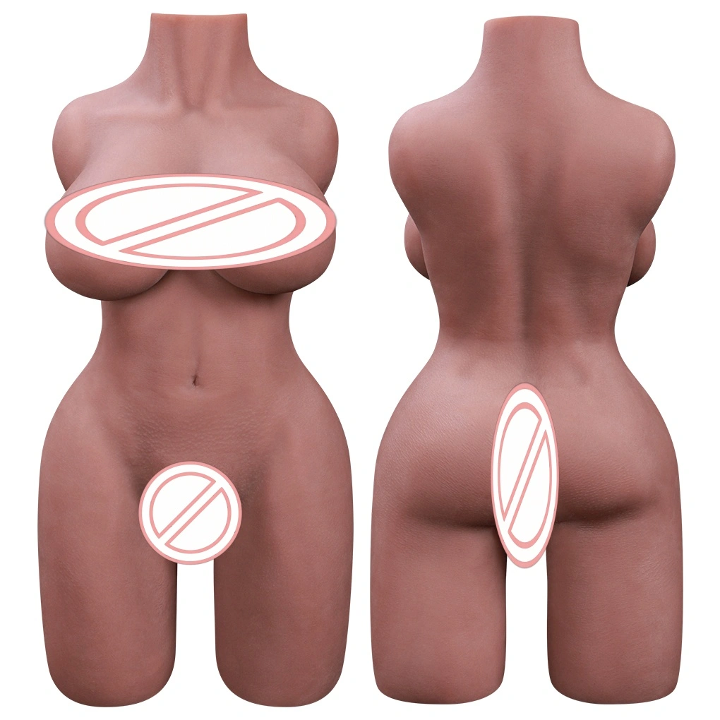 Halbkörper-TPE-Puppe, realistische Puppe mit großem Hintern und Volumen, sexuelle BBW-Weibchenpuppe für Männer, Sexpuppe-BJD-A066J