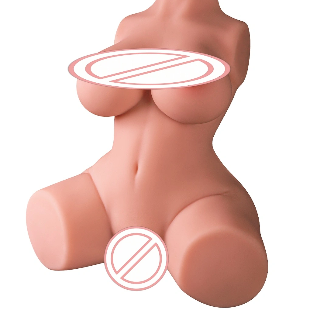 Direkte salg af kærlighedsdukkens halvkrop med fast røv, tæt vagina, anus og store bryster, silikondukke til mænd BJD-A036