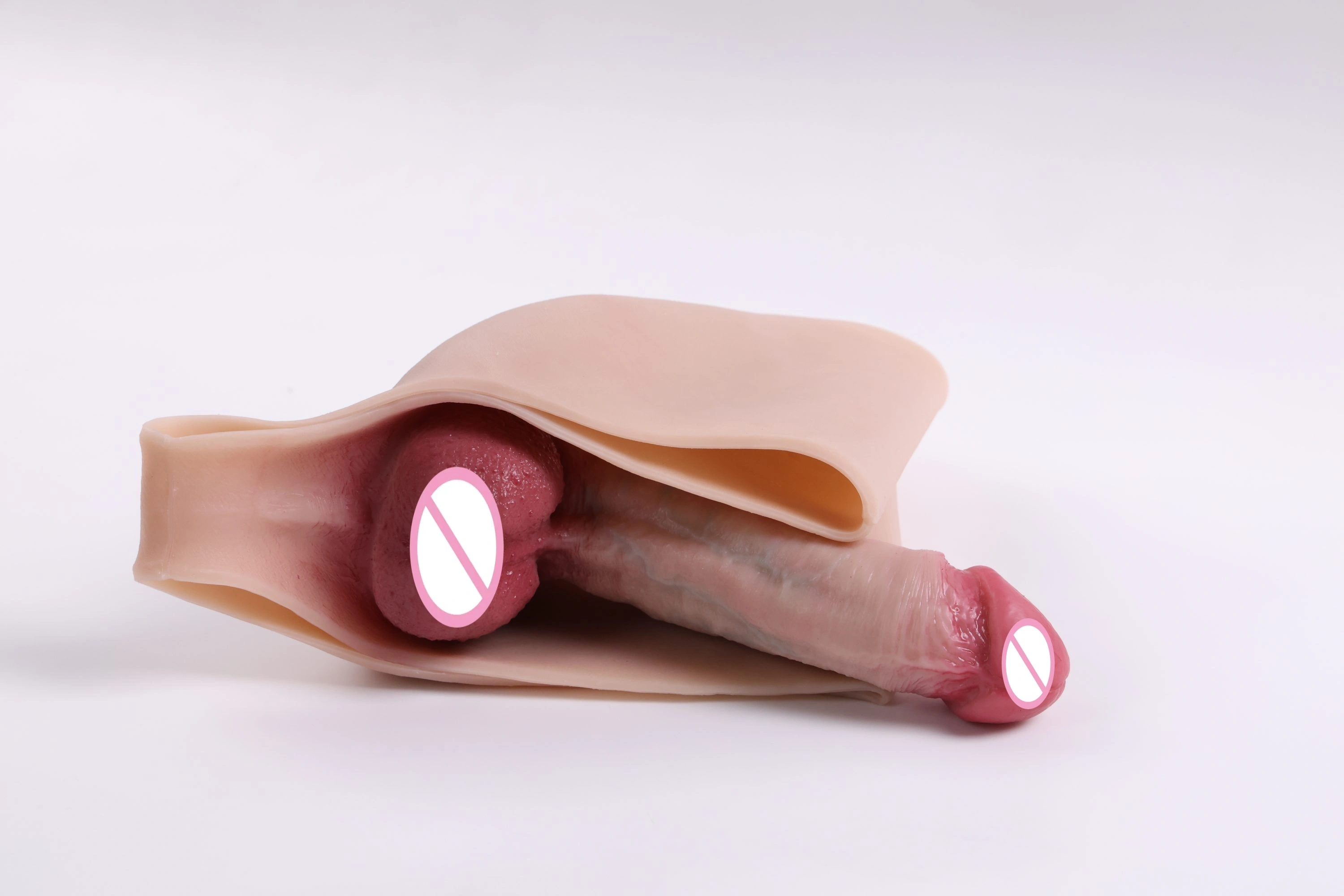Panties met dildo volwassen vrouwelijke zelfbevredigingsekspeeltje siliconen realistisch met riem groot dildo hetero en homoseksuele YSR-A03-W