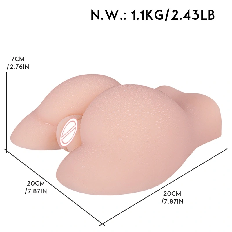 Realistisk TPE-vaginal-og hofterform, egnet til mandlig masturbationsdille - miljøvenlig og vandtæt, naturlig hudfarve 100 cm - BJD-F022