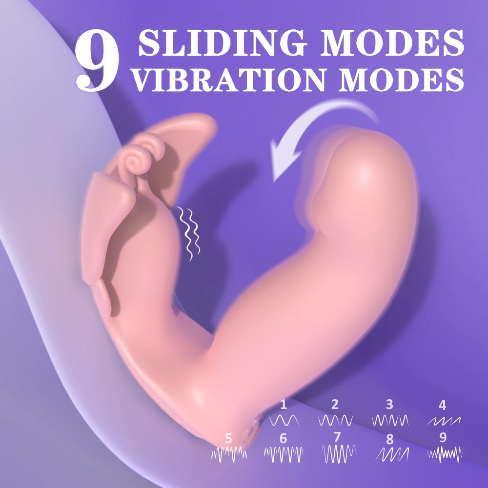 Opladenbare siliconen dildo G-spot clitoris massager dubbele vibrerende massager voor vrouwen S-S605