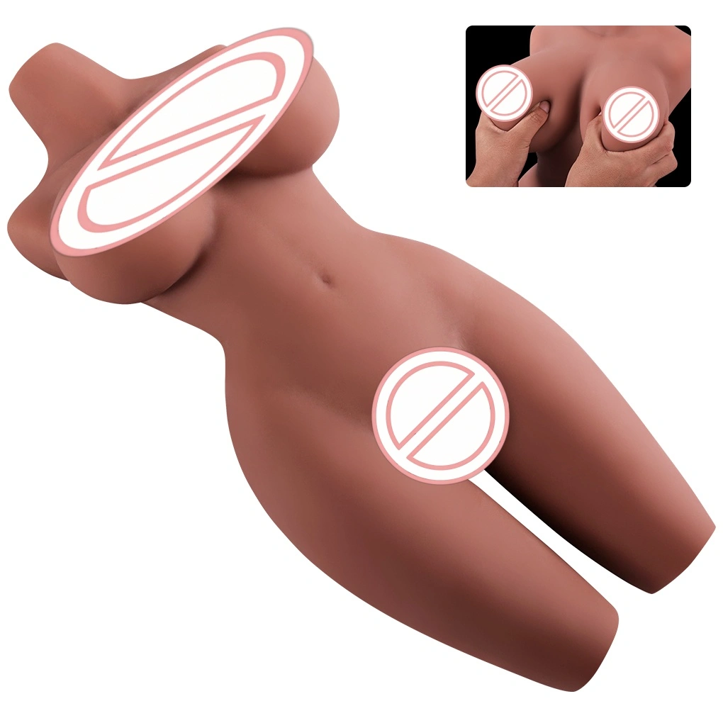 Realistisk TPE-vaginal seksdukke, design med stor røv halvkropssilikon, egnet til mandlig masturbation - BJD - A001J