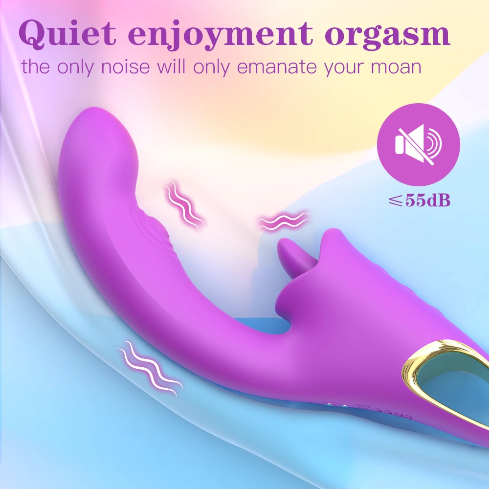 Vibrador clitoriano de silicone de motor duplo para OEM e atacado S-S580