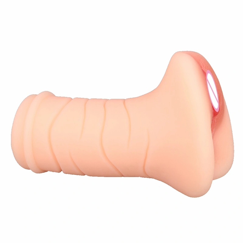 Groothandel naakte manelijke masturbatiekop dubbele kanaal zakformaat vulva zacht TPE 100% waterdicht HXR-BJD-B074