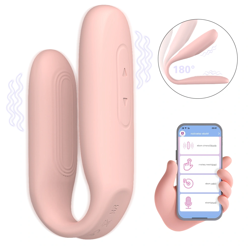HXR 10-vaiheinen IPX7 vesitiivis G-pisteen ja klitoriksen stimulaattori kaksimoottorinen silikoni-dildo vibrattori (naisille) S-S582-3