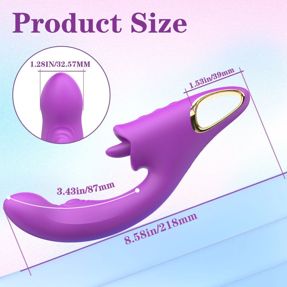 Vibrador clitoriano de silicone de motor duplo para OEM e atacado S-S580