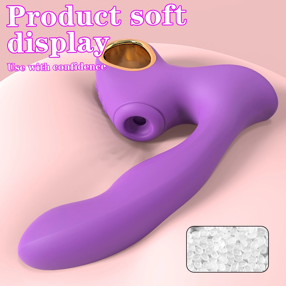 HXR klitorisstimulaattori kaksimoottorinen IPX7 vesitiivis silikoni-dildo-vibraattori naisille S-S628