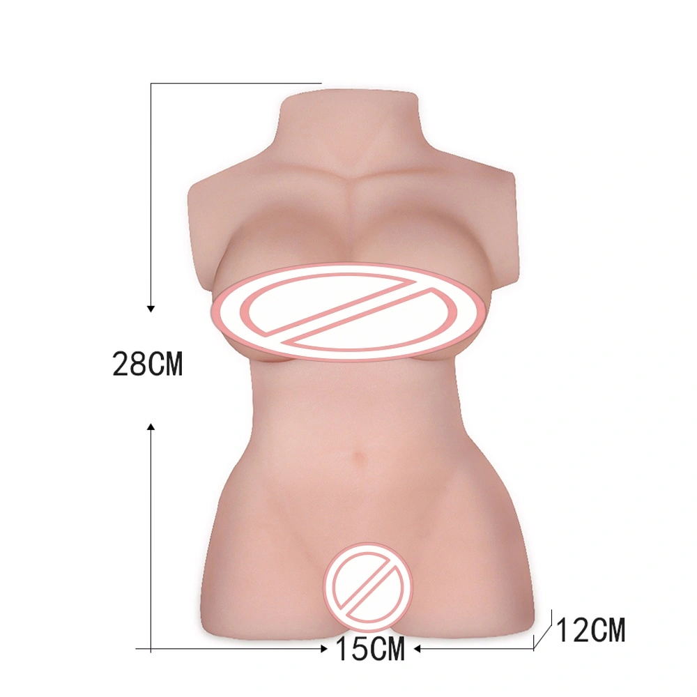 Mold terbalik alat自慰 boneka, silikon realistik, bukan bentuk pengisian udara, dada lembut jeli, barangan kegembiraan dewasa lelaki BJD-A051-J