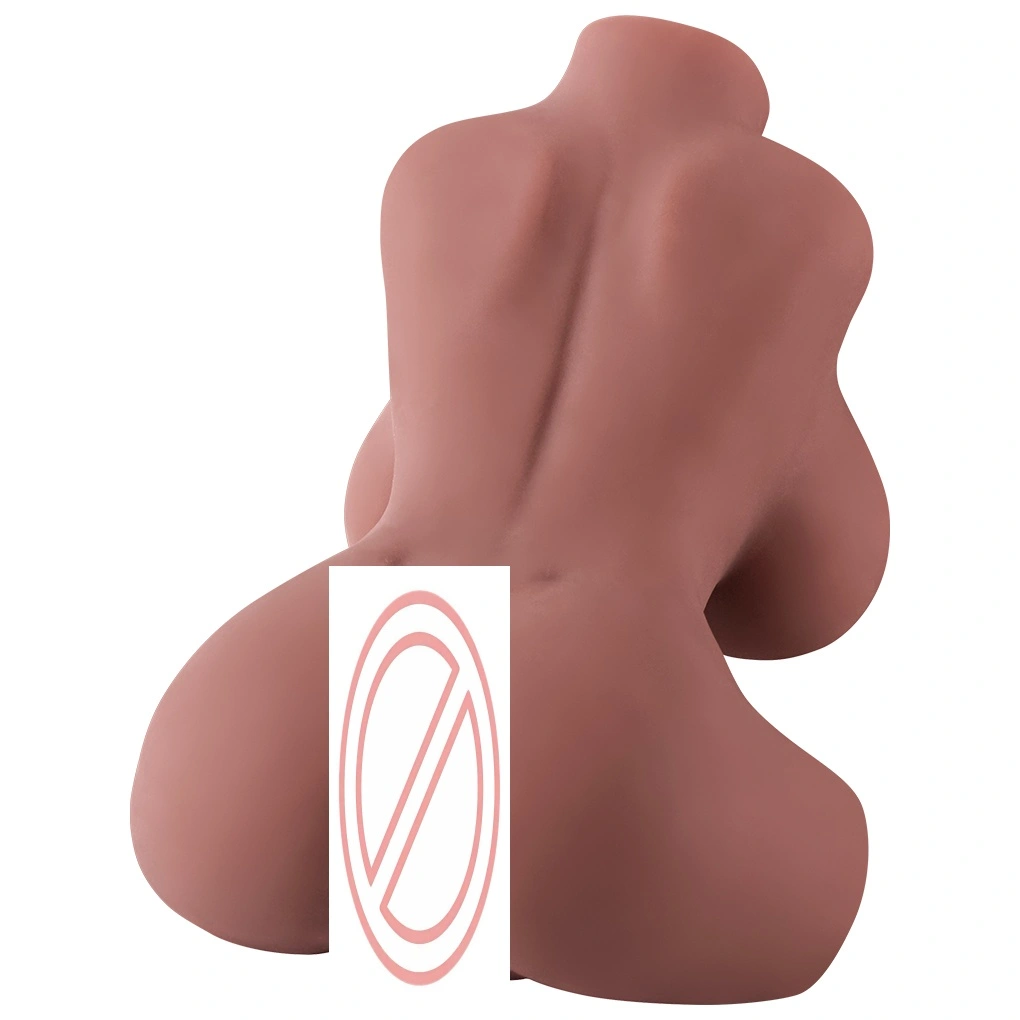 Model setengah badan boneka lucah dewasa silikon realistik, dengan faraj sebenar dan payudara lembut, sesuai untuk onani lelaki, produk batang seksual BJD-A024-2