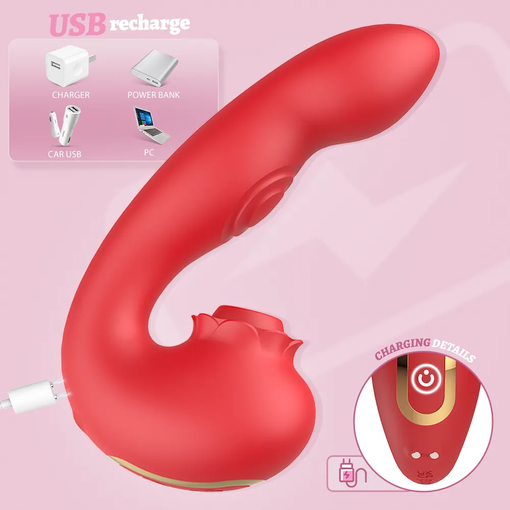 Uusi voimakas pieni G-pisteen ja klitoris-sauger vibrattori, sopii naisille aikuisten seksuaalisille leluille, silikoni vagina-sauger vibrattori S-S578