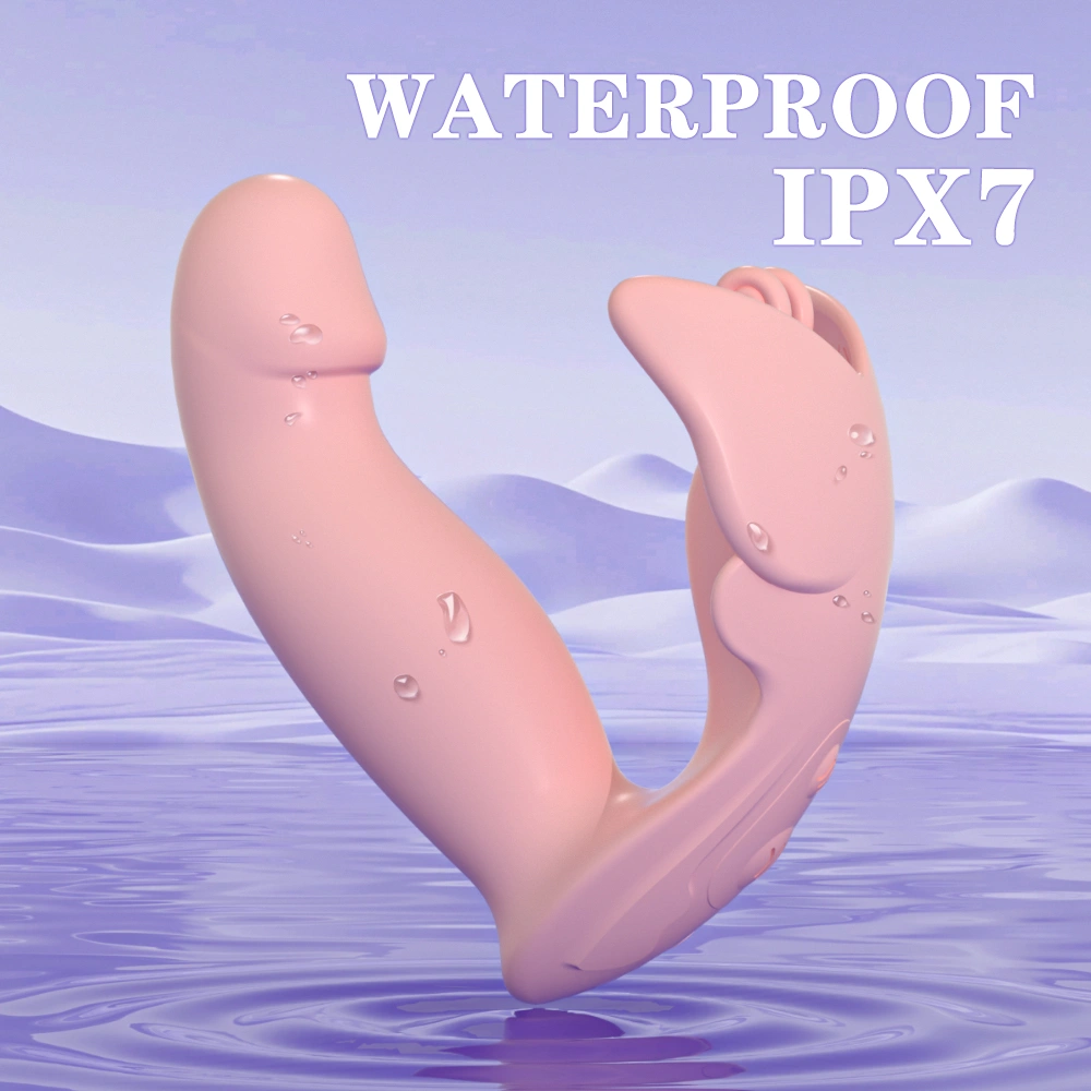Opladenbare siliconen dildo G-spot clitoris massager dubbele vibrerende massager voor vrouwen S-S605