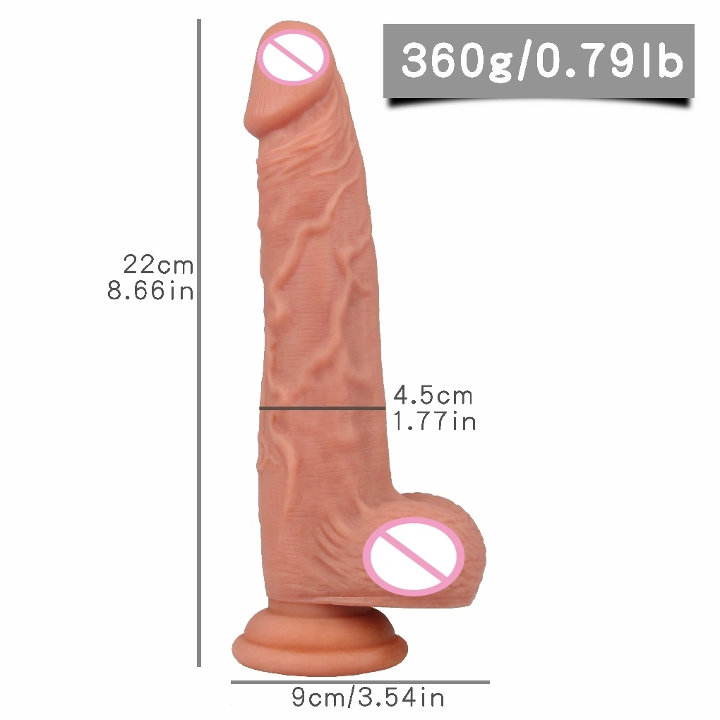 Todellinen silikoni-dildo käsikahvalla vibraattori 100% vesitiivis HXR -merkki naisten itsehoidon seksilelu Intia BJD-E021-J