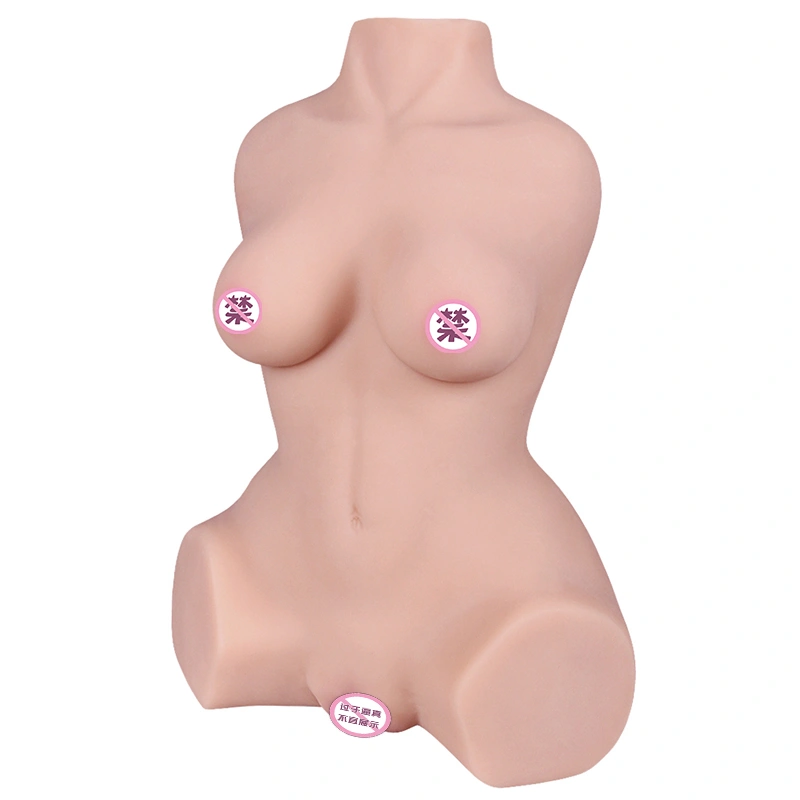 YAQU halvkropssilikone seksleksak skelet bryst ægte voksen erotisk legetøj kærlighedsdukk mandlig blød 3D masturbator BJD-A019