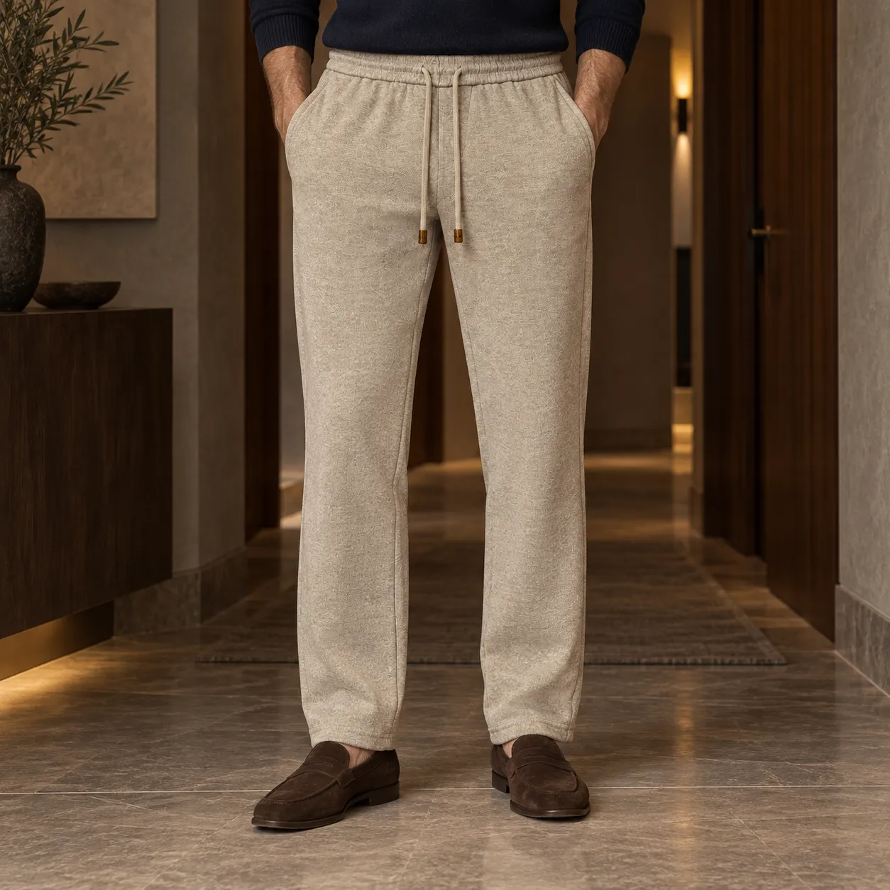 Kired Men's Melange Drawstring Pants