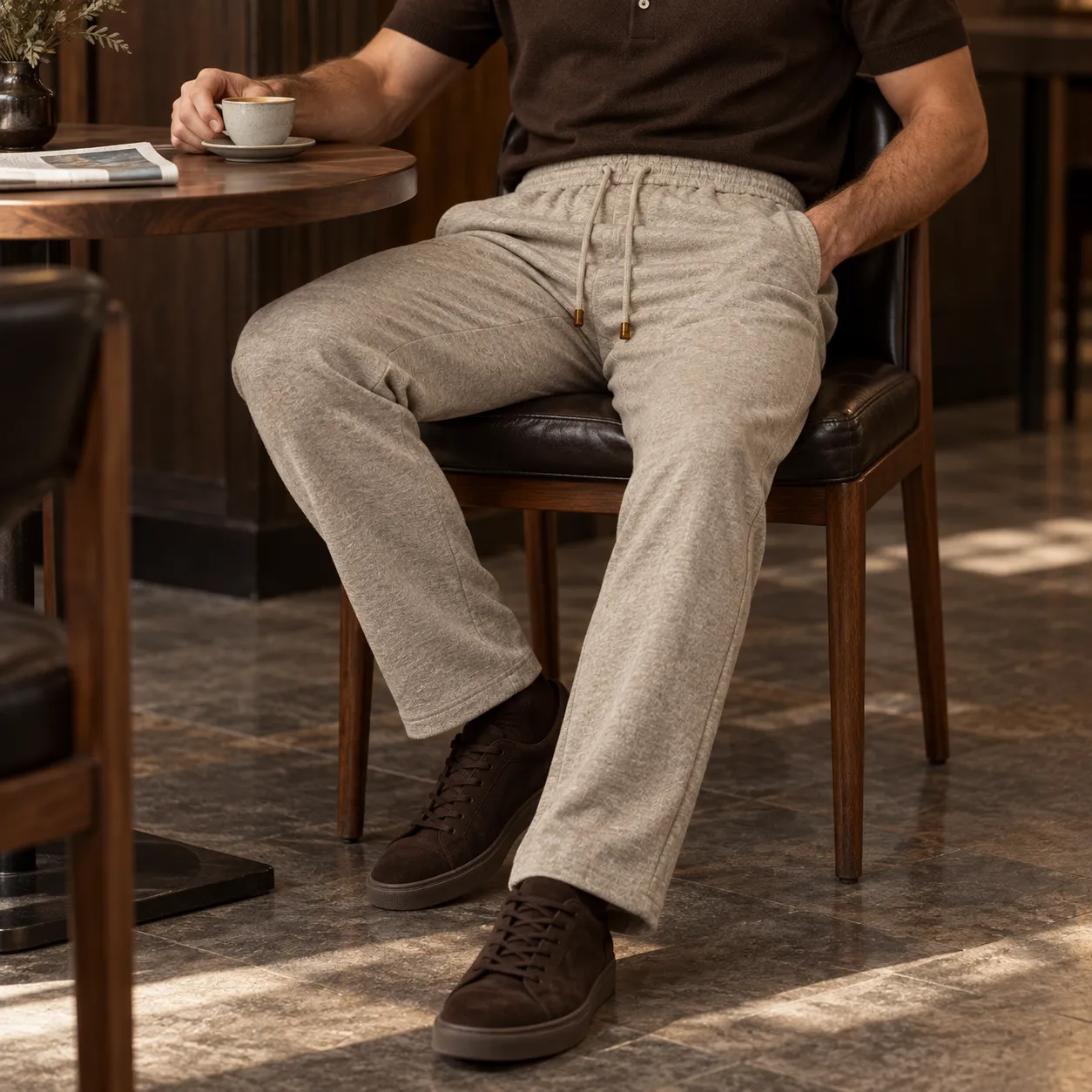 Kired Men's Melange Drawstring Pants