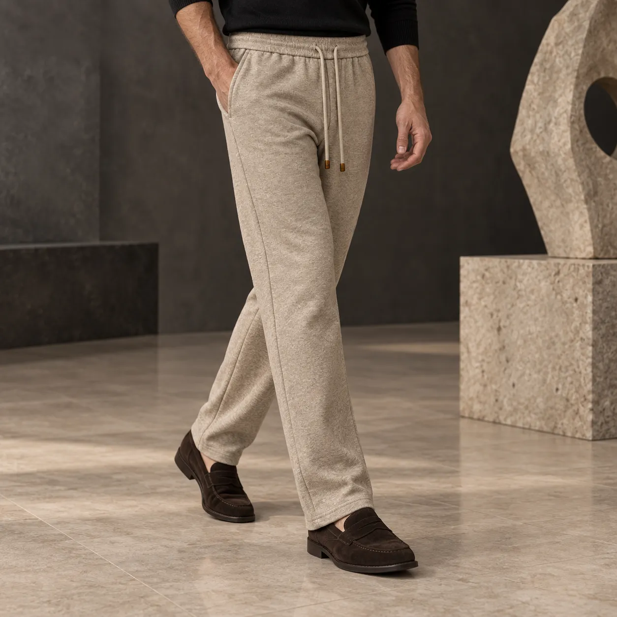 Kired Men's Melange Drawstring Pants